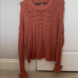 American eagle oversized cropped sweater